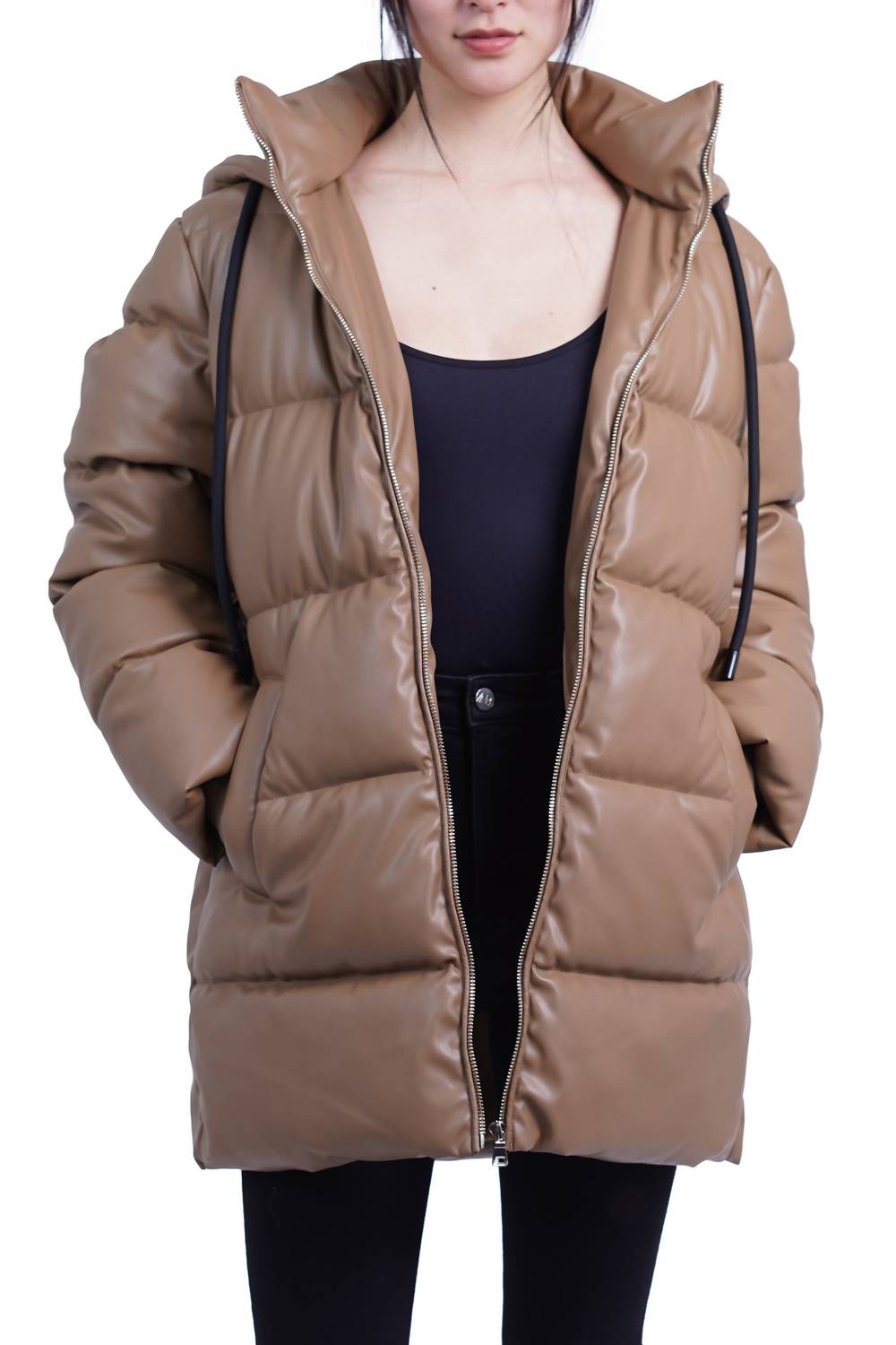Love Token - Bianka Zip Front Puffer Coat