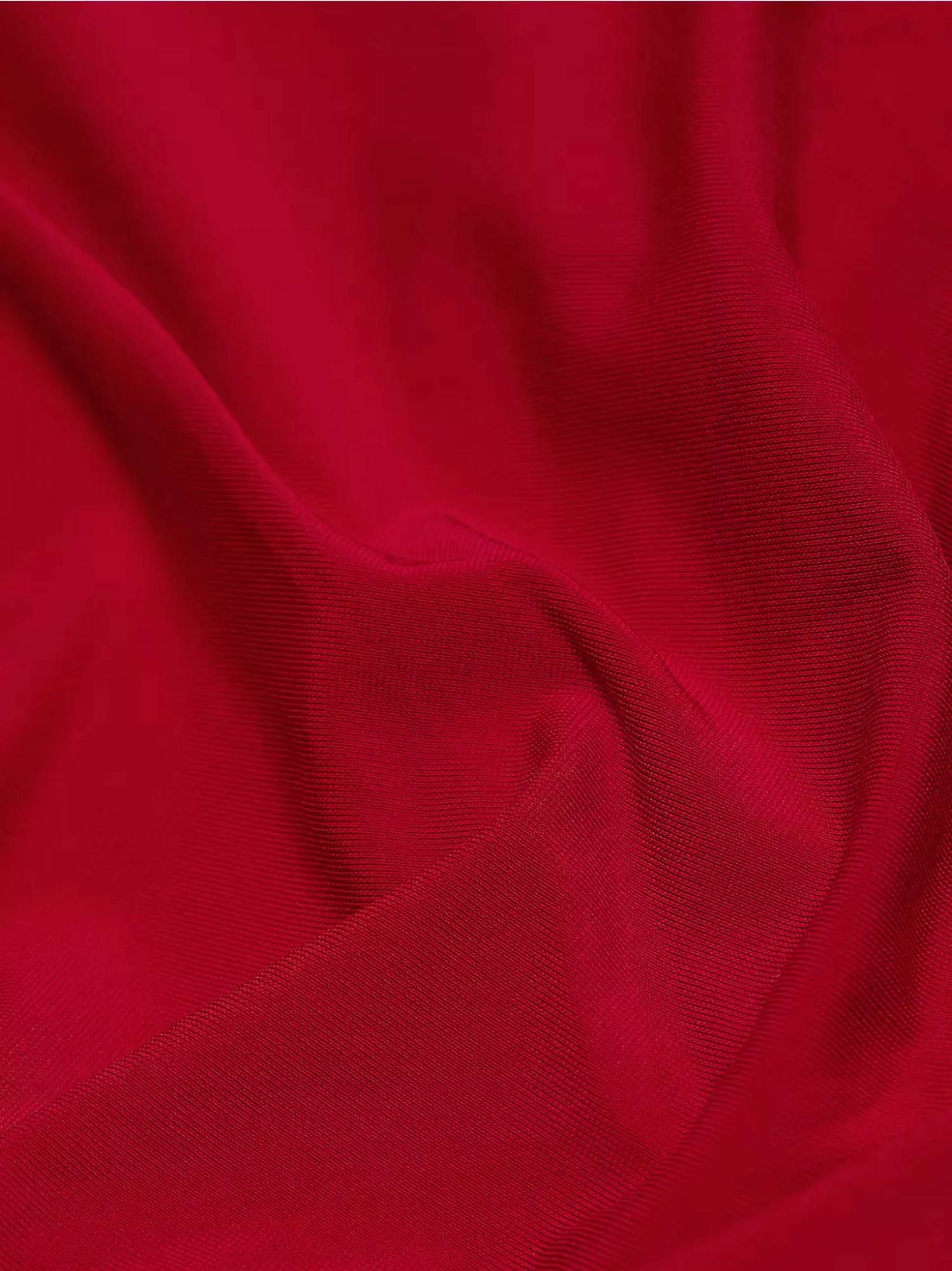 Shirred Jersey Dress with Slip