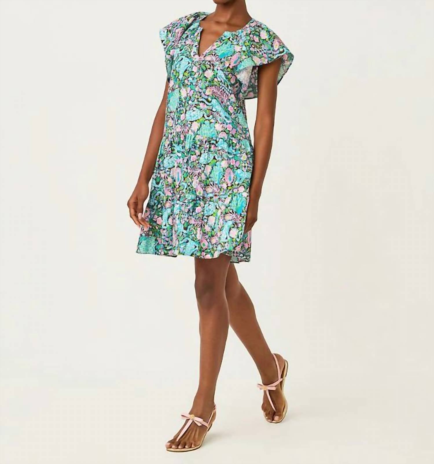 Lilly Pulitzer - Norella Flutter Sleeve Linen Dress