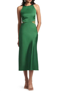 Sachin & Babi - Drew Lace Cutout Satin Crepe Dress