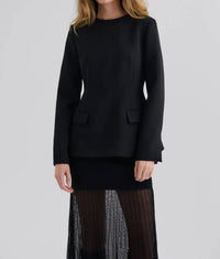 Malina - Athina Tailored Long Sleeve Blouse