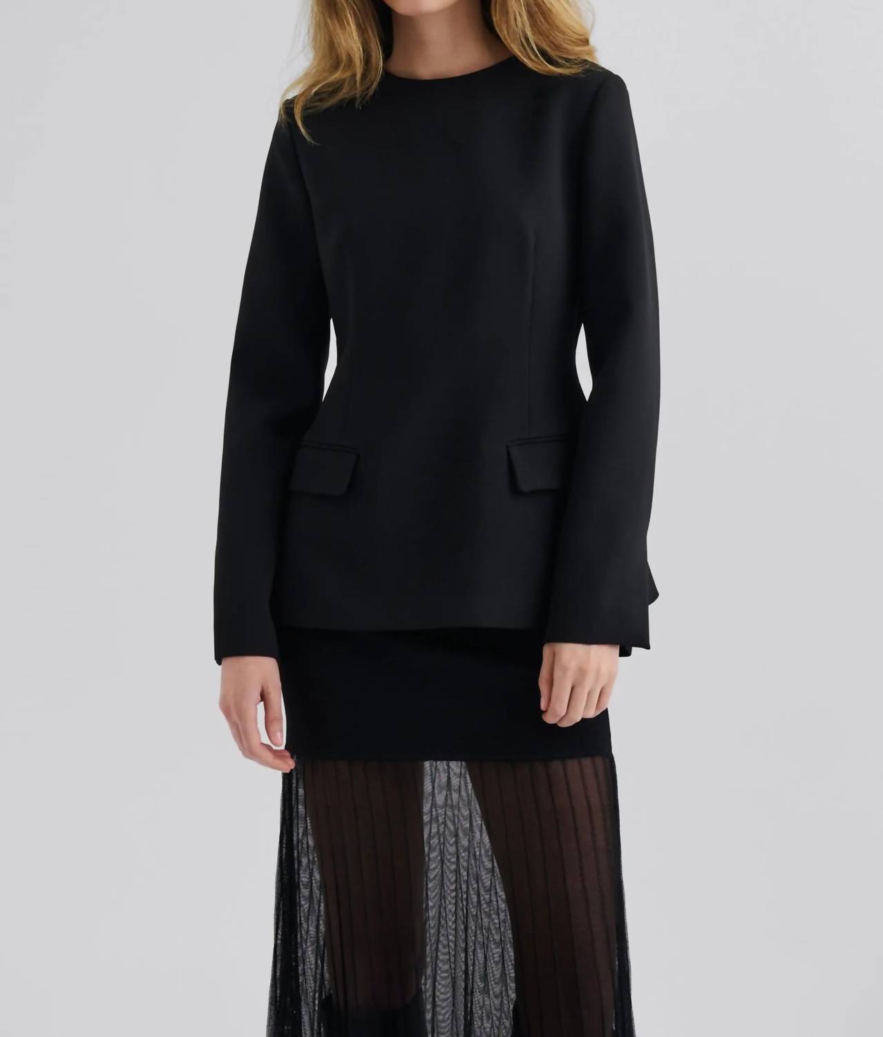 Malina - Athina Tailored Long Sleeve Blouse