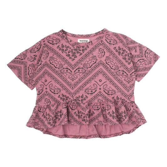 Tocoto Vintage - Bandana Print Frilled Shirt