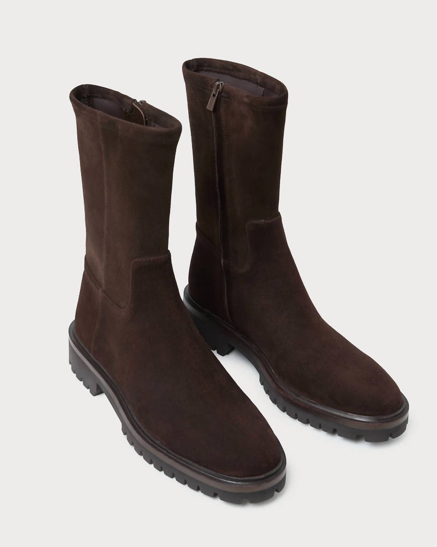 Loeffler Randall - Women's Danny Tall Ankle Lug Sole Boot