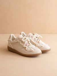 Oasis Society - Women's Lace Trimmed Retro Sneakers