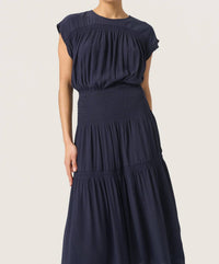 Soaked In Luxury - Layna Short Sleeve Midi Dress