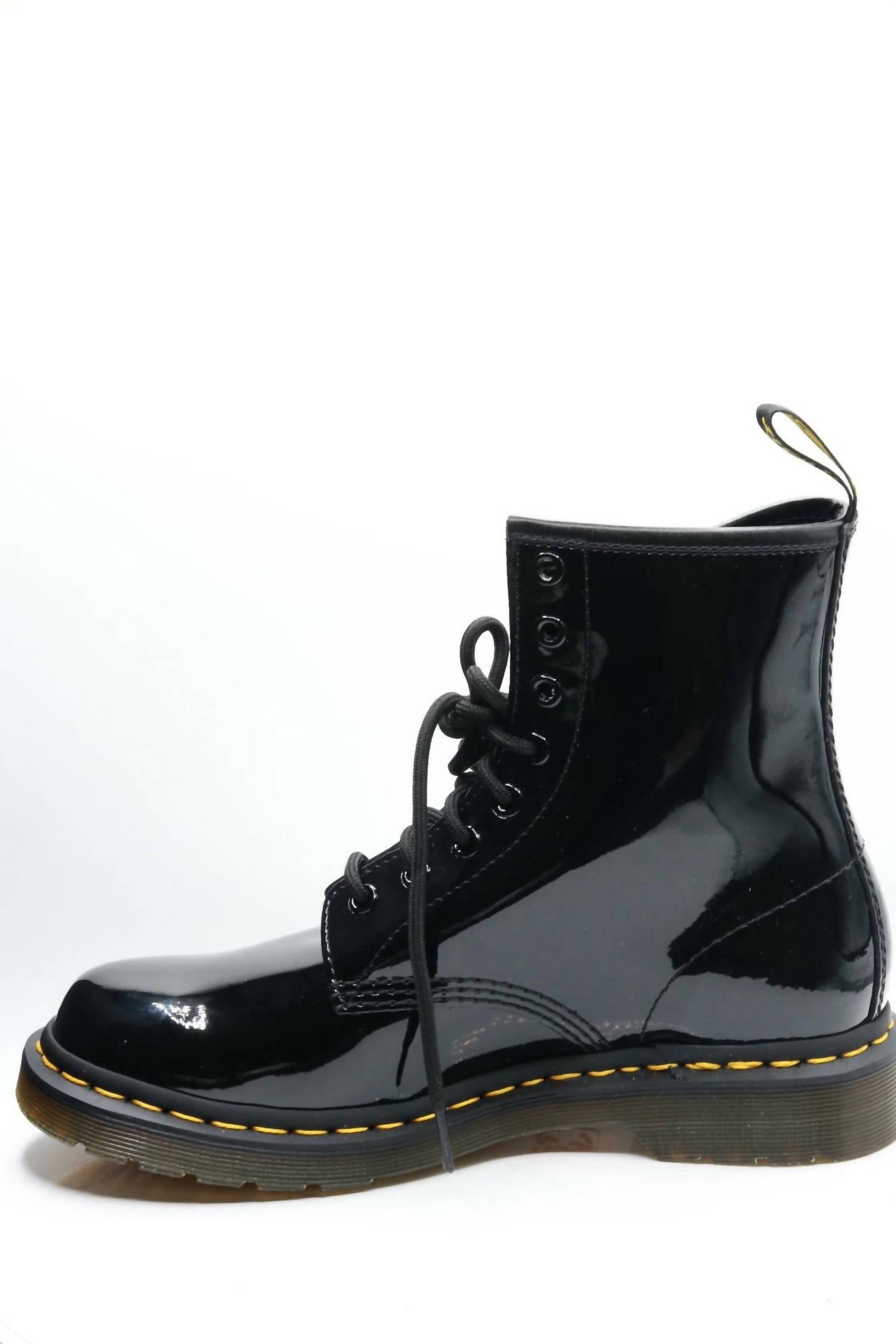 Dr. Martens Women's 1460 W Patent Leather Boots in black - women's shoe - view 4
