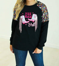 Southern Grace - Boots Graphic On Sweatshirt
