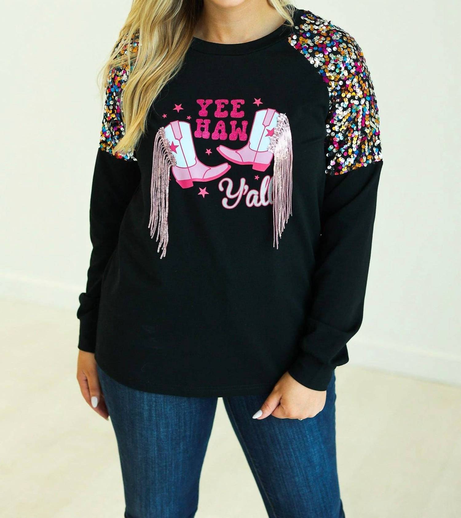 Southern Grace - Boots Graphic On Sweatshirt