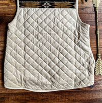 Hem & Thread The Timber Vest in ivory - women's jacket - view 4