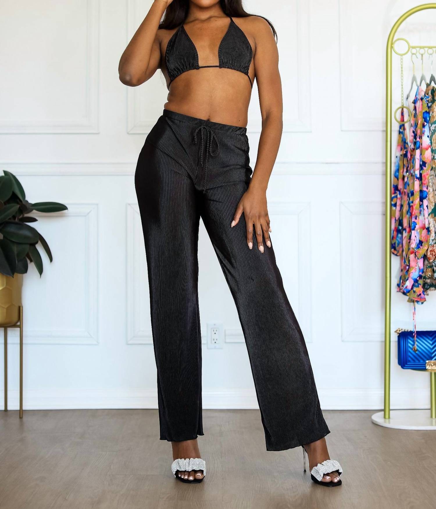 Little Secret Of Mine - Allure Noire Plisse Set