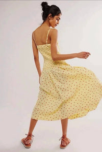 Free People - Lavender Daze Smocked Midi Dress