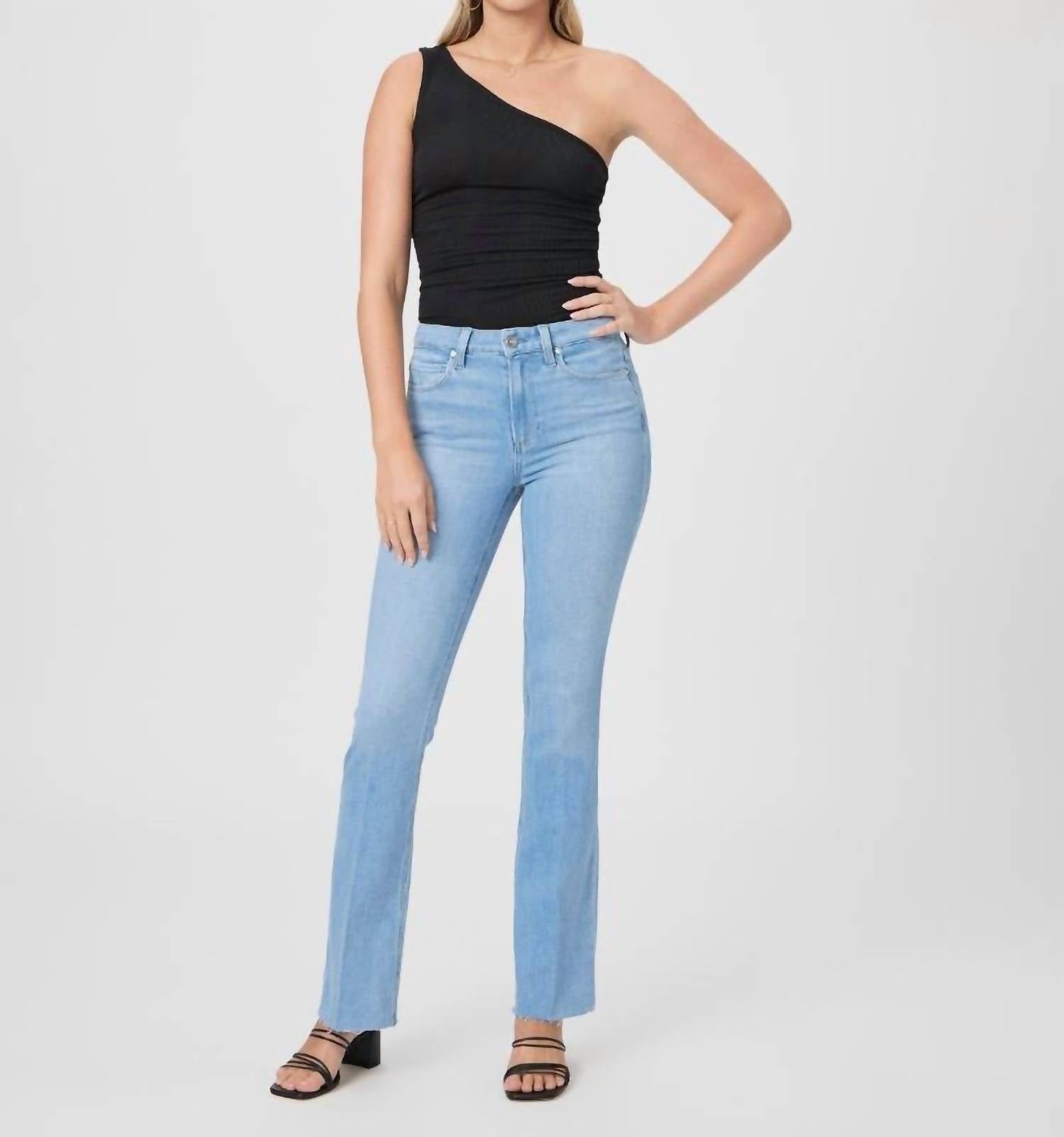 Paige - High Rise Manhattan Boot Jeans
