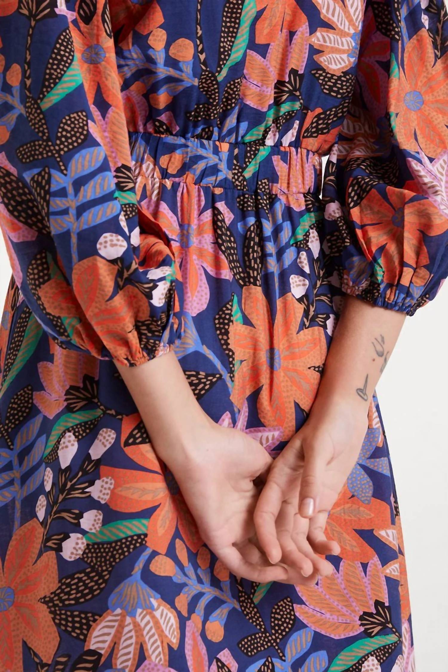 Compania Fantastica - Long Lightweight Crepe Dress