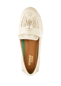 Andrea Women's Tassel Detail Loafer in beige - women's flats - alternate view
