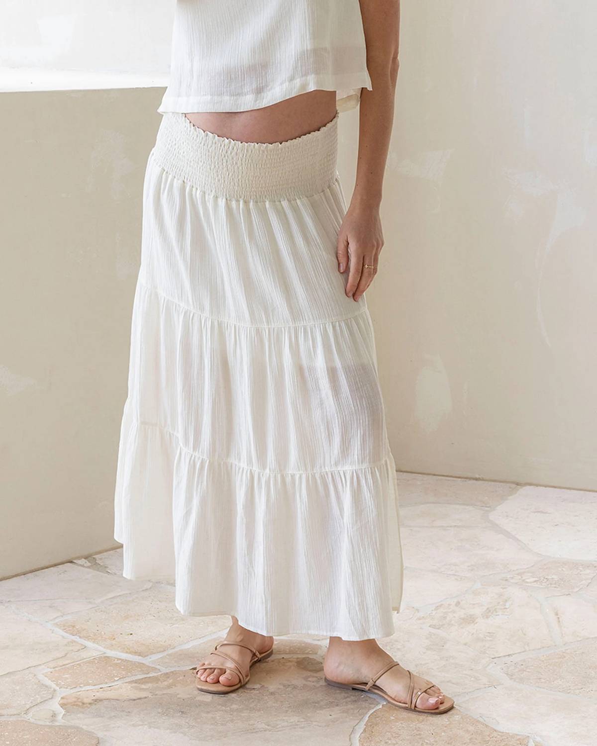 Angel Maternity - Luana Maternity Cropped Tank Top