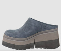 Naked Feet Women's Coach Platform Clogs in dark grey - women's shoe - alternate view
