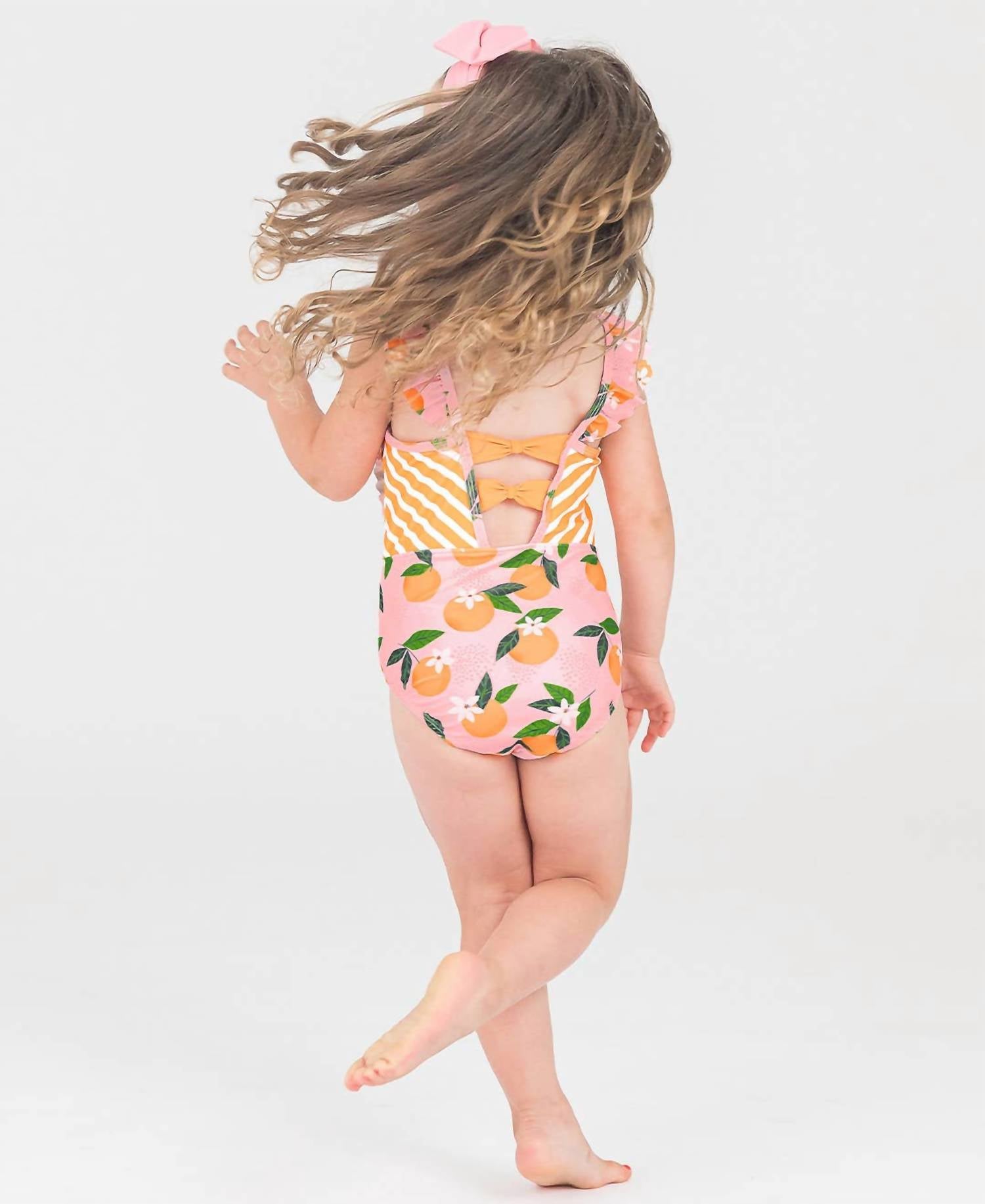 Rufflebutts - Kids You The Sweetest Pinafore One Piece Swimsuit