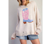 Ee:Some - Boots & Dreams Knit Sweater