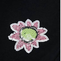 Marni - Girls Wide Leg Trousers With Sequined Flowers