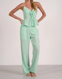Elan - Linen Drawstring Pant