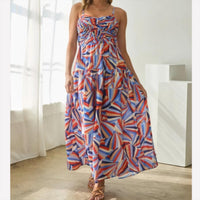 Skies Are Blue - Bianca Smocked Bodice Midi Dress