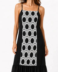 Strut & Bolt - MIlly Crochet Velvet Long Dress