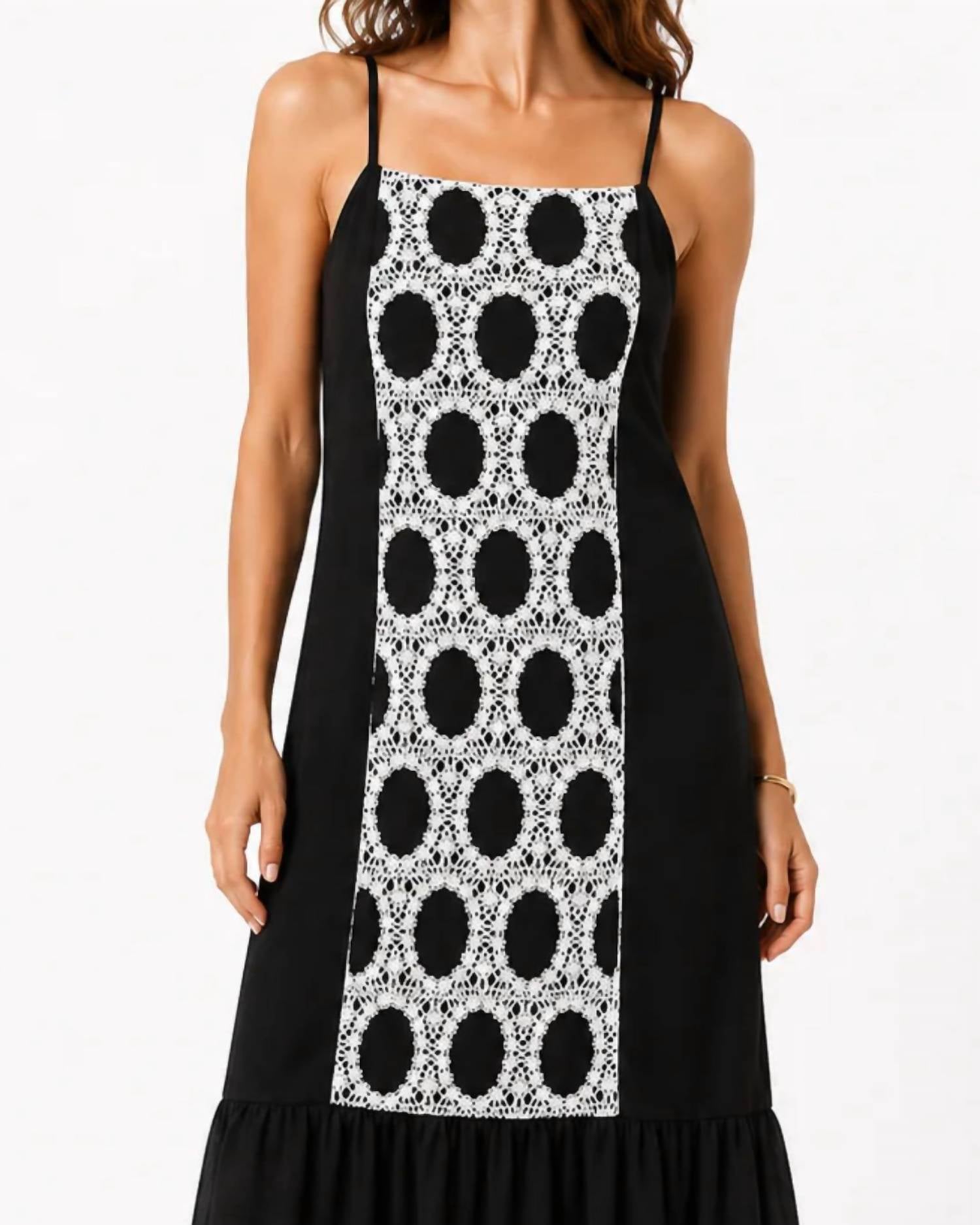 Strut & Bolt - MIlly Crochet Velvet Long Dress