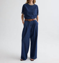 Twp - Ex T With Crystal Collar Denim Shirt