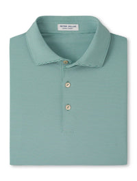 PETER MILLAR Men's Jubilee Polo Top in snow pea - men's shirt - detail view