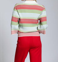 Apny - Ribbed Stripe Polo
