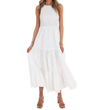Klesis - Basic Beauty Tiered Midi Dress