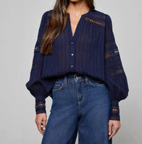 L'Agence - Kiera Trim Blouse