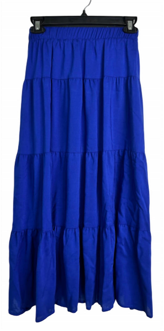 Aqua - Tiered Midi Skirt