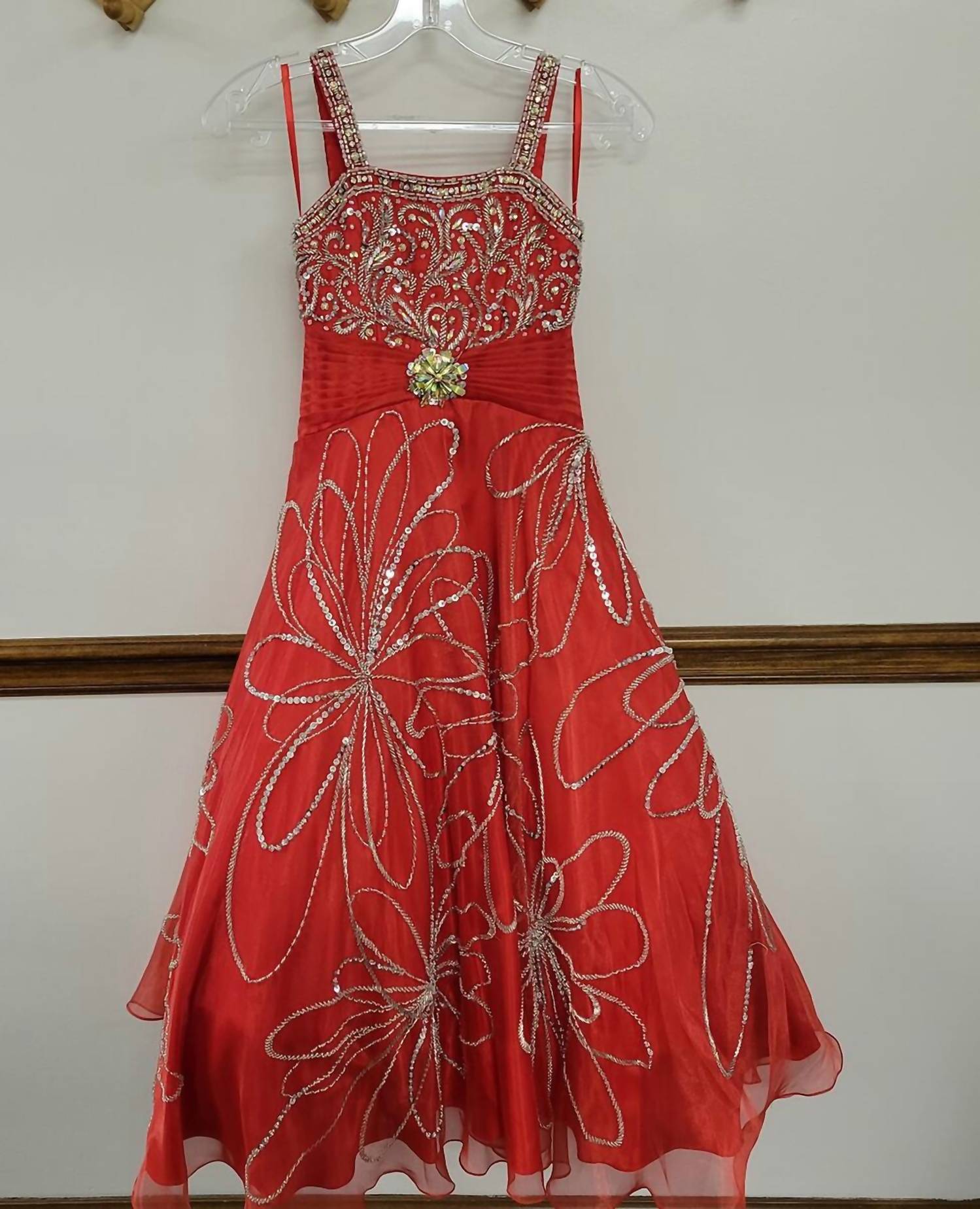 Little Rosie - Girl's Glitz Long Pageant Dress