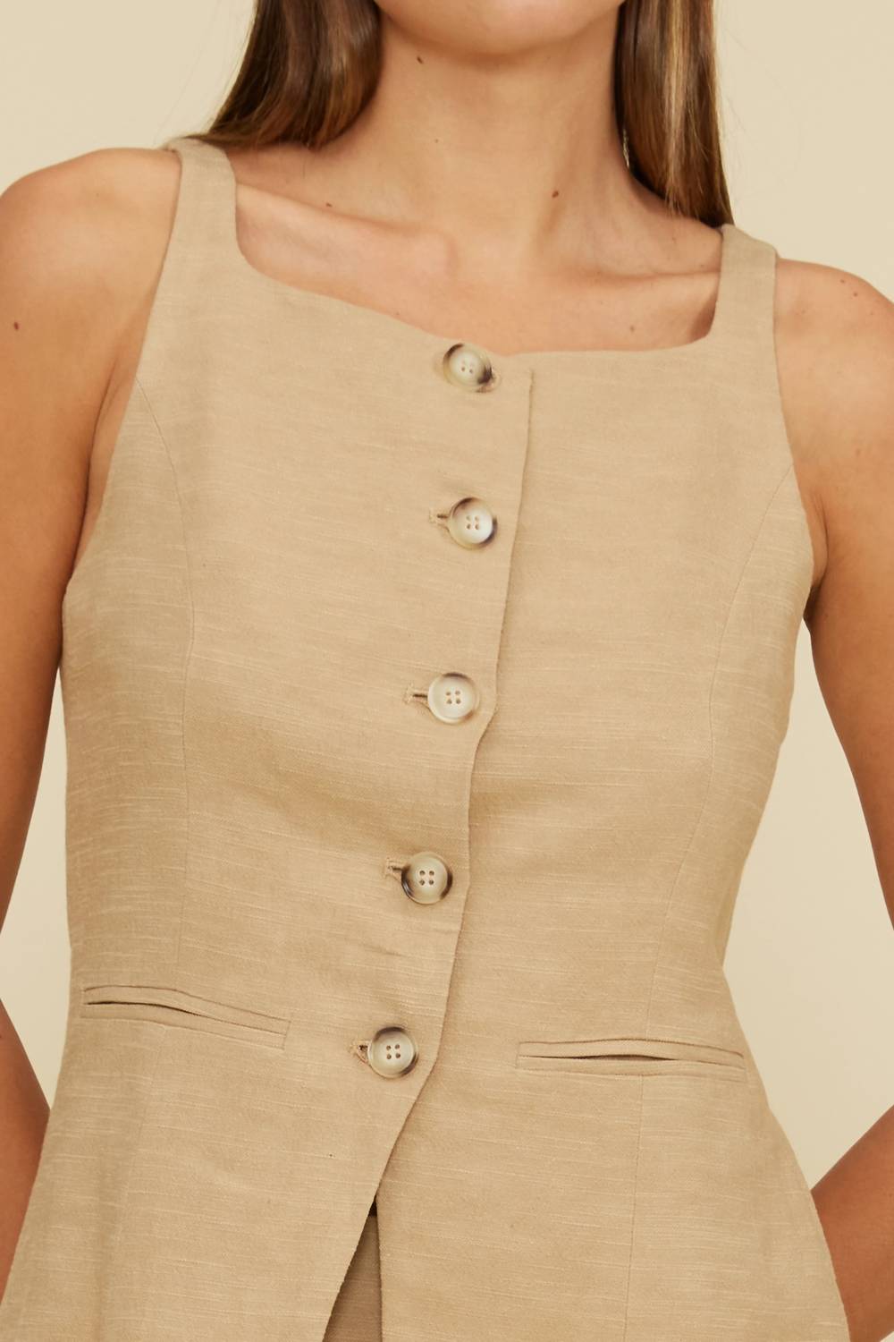 Lucy Paris - Kobi Button Front Vest
