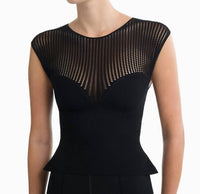 Dodiee Mira Sweetheart Top in black - women's blouse