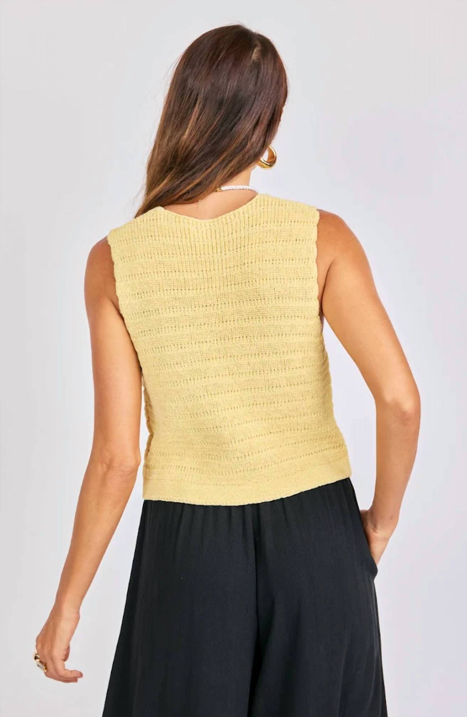 Sage The Label - Pineapple Sweater Tank
