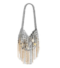 Rabanne - Women's 1969 Moon Bag Assembled With Metallic Pampilles