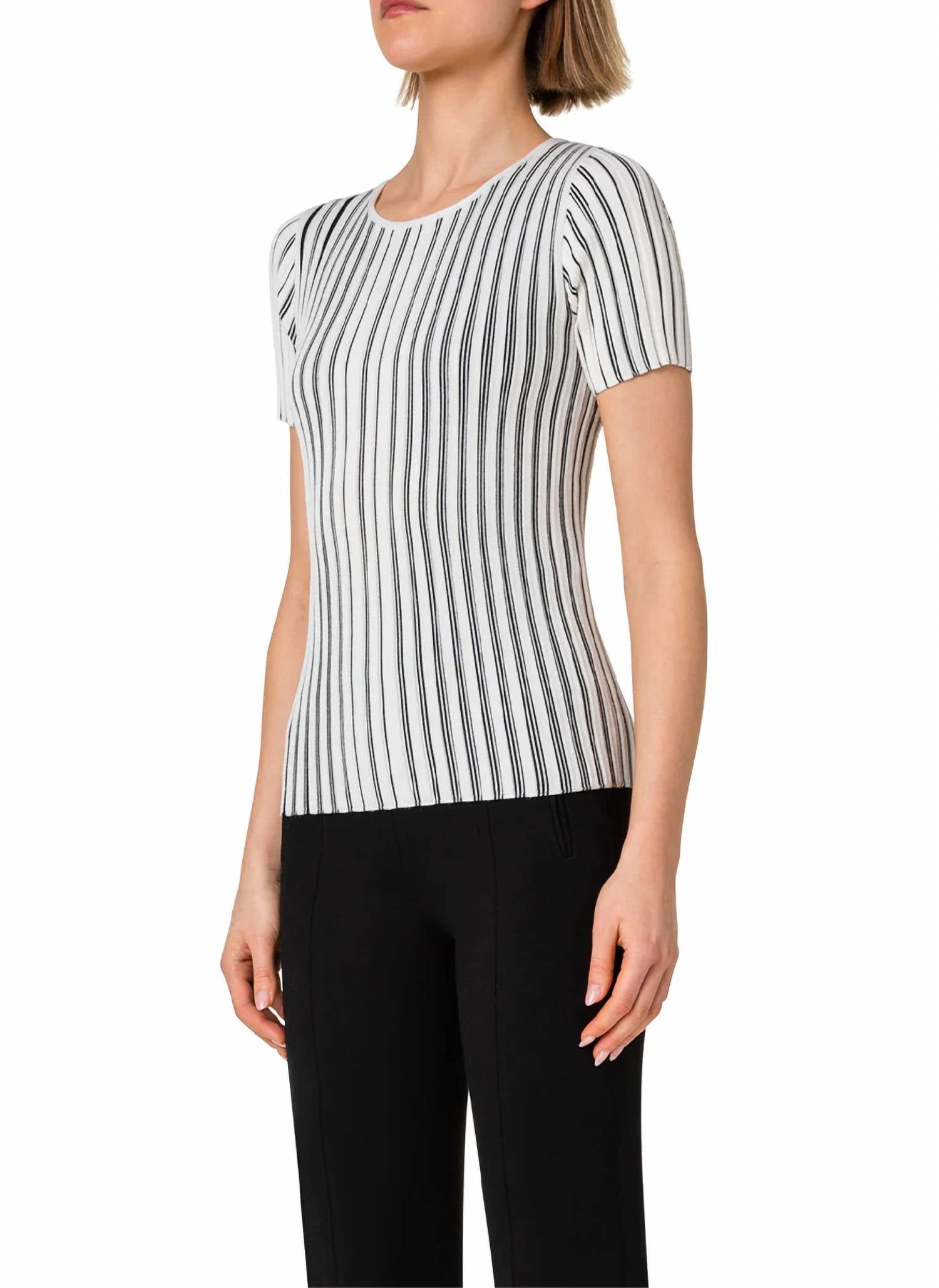 Akris Punto - Short Sleeve Knit Pullover
