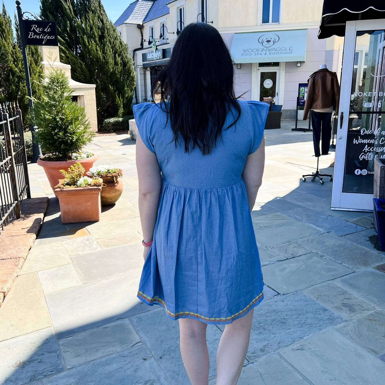 Andree By Unit - Denim Babydoll Dress
