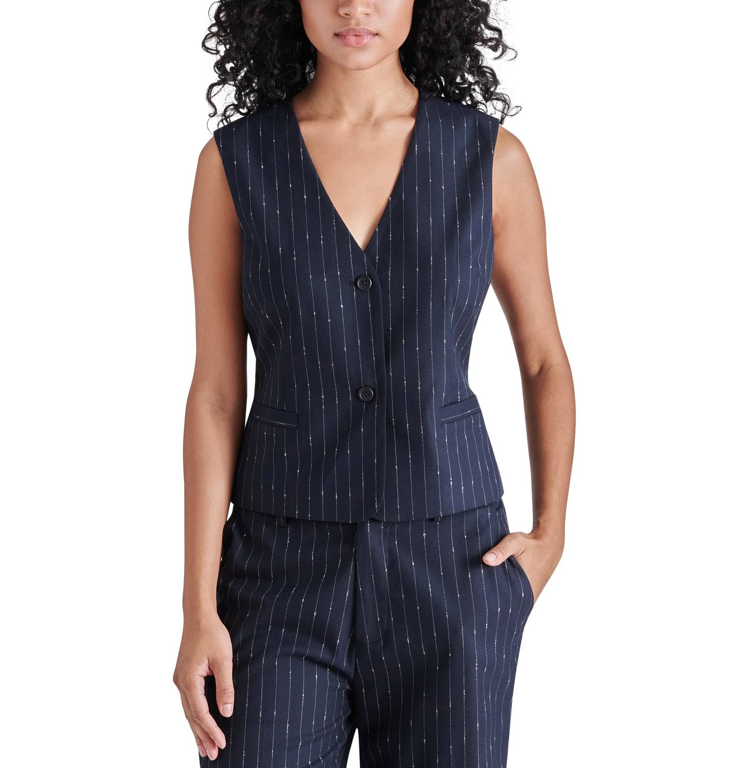 Steve Madden - Selene Pinstriped Vest