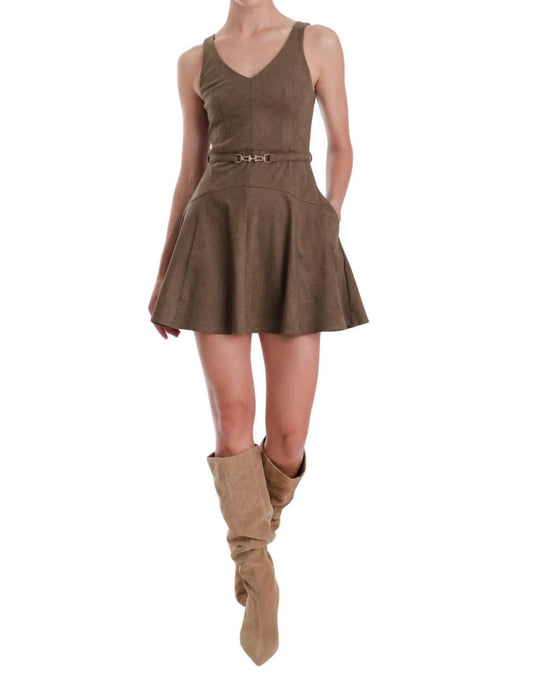Karina Grimaldi - Hanna Suede Mini Dress