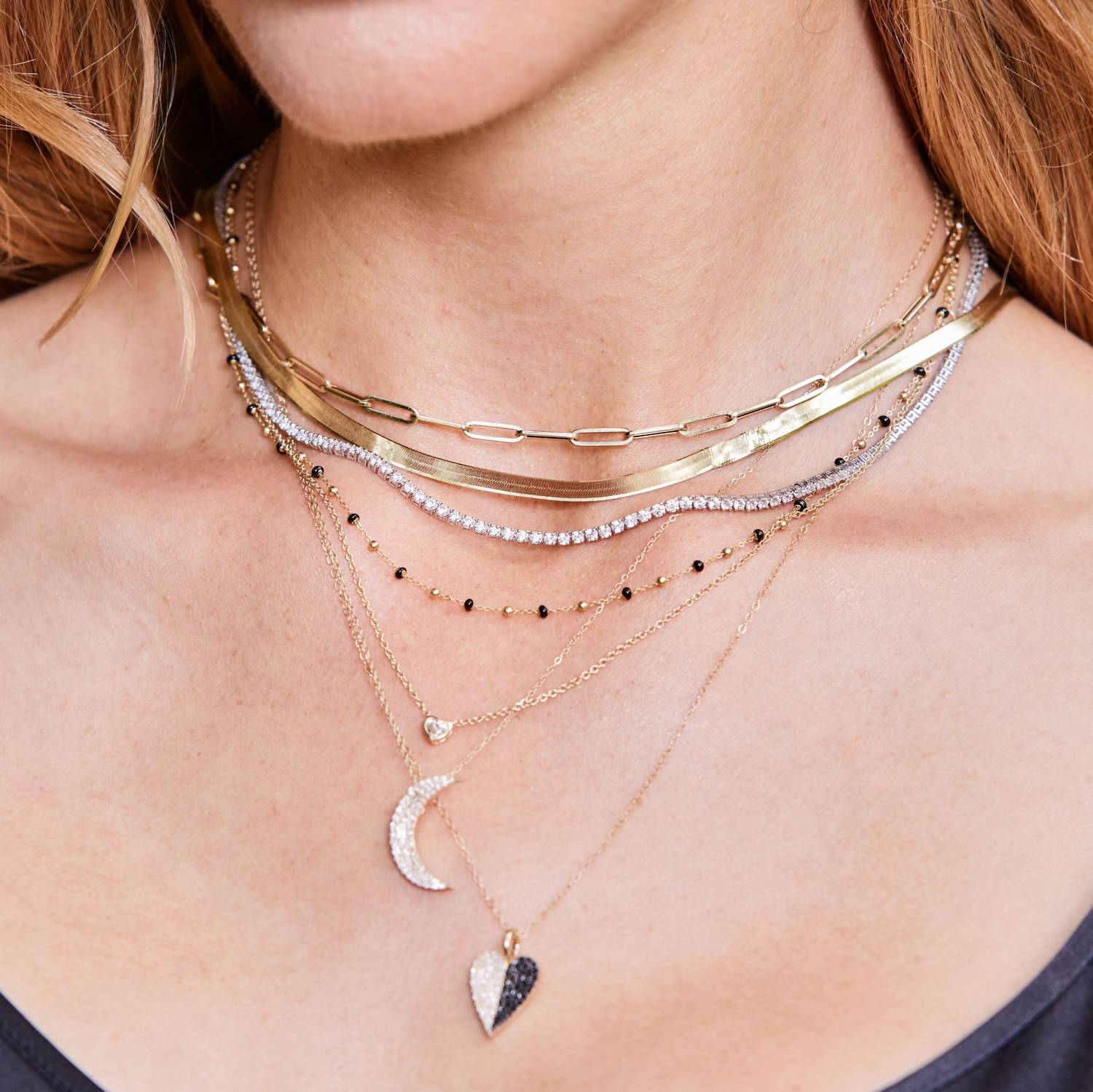 Rachel Reid - Women's Enamel Chain Necklace