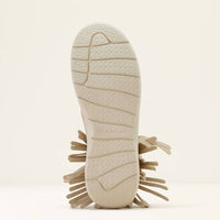 ARIAT Women's Hilo High-top Fringe Suede Casual Shoe in sand - women's sneaker - detail view