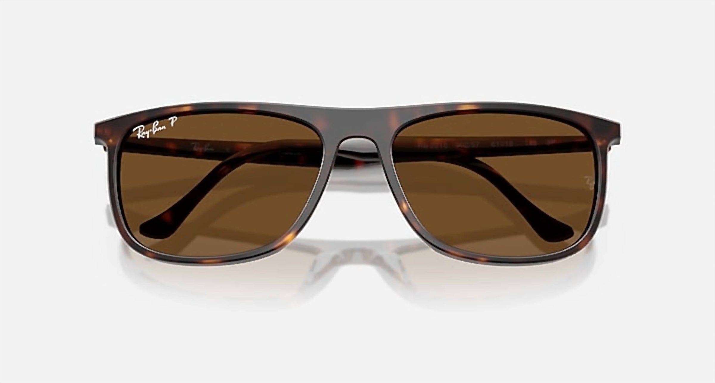 Ray Ban - Women's Rectangle Polished Havana Sunglasses