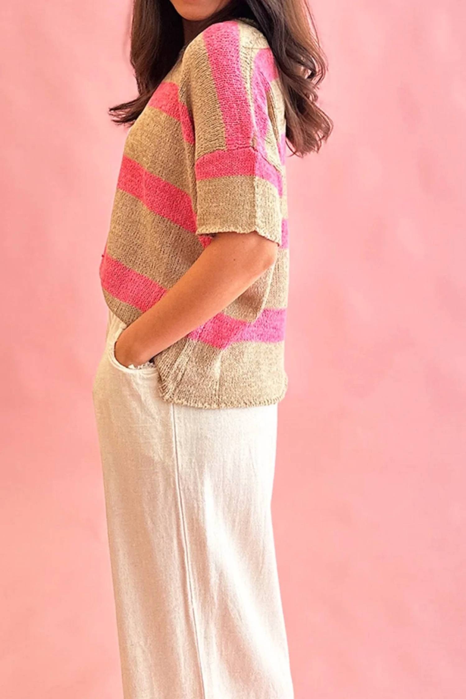 Jupiter & Me - Colorblock Crew Neck Sweater