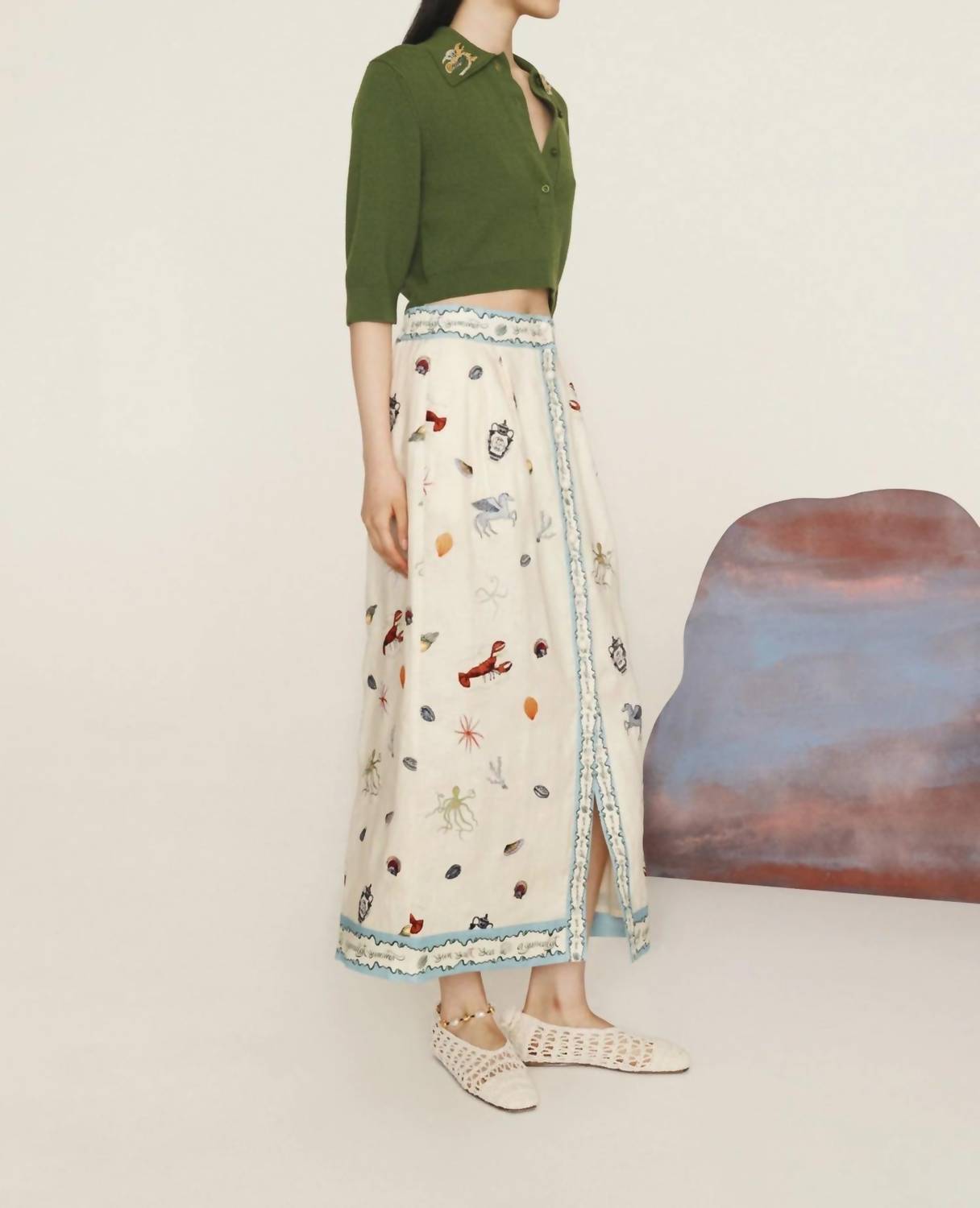 Aeropostale - Sandy Embroidered Skirt