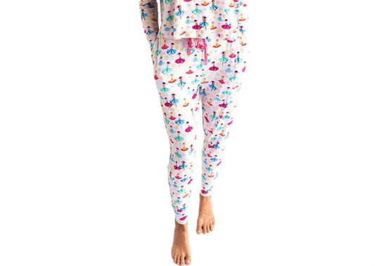 Posh Peanut - Women's Adalyn Long Sleeve Scoop Neck Top & Jogger Pajama Set