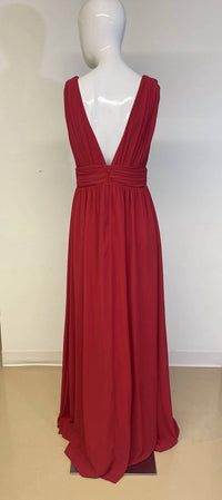 Lulus - Sleeveless Empire Waist Side Slit Maxi Dress